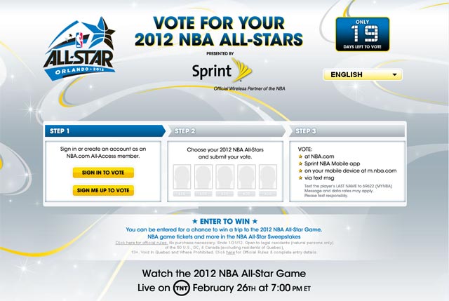 Vote For 2012 Nba All Star Game